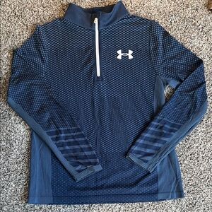 Under Armour boys 3/4 zip long sleeve shirt
